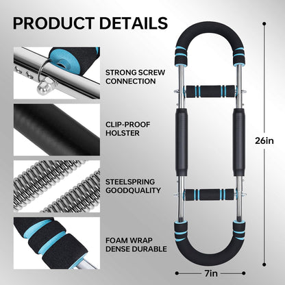 Adjustable Power Twister Bar – Arm, Chest & Shoulder Workout